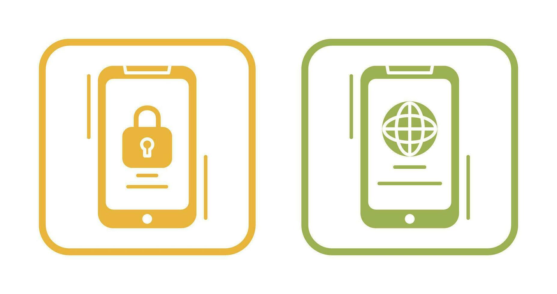 Browser and Lock Icon vector