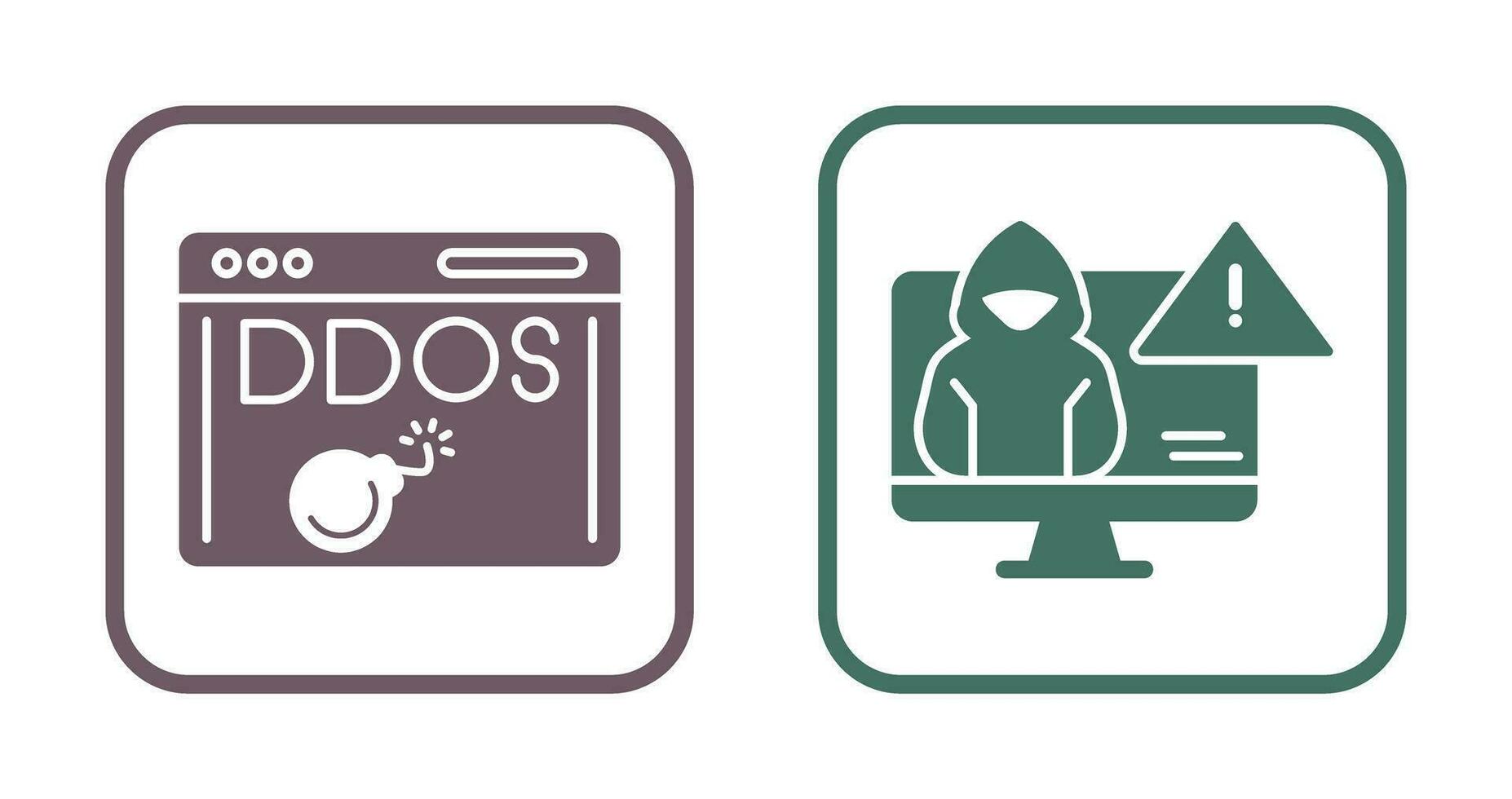 Dados Attack and Threat Icon vector