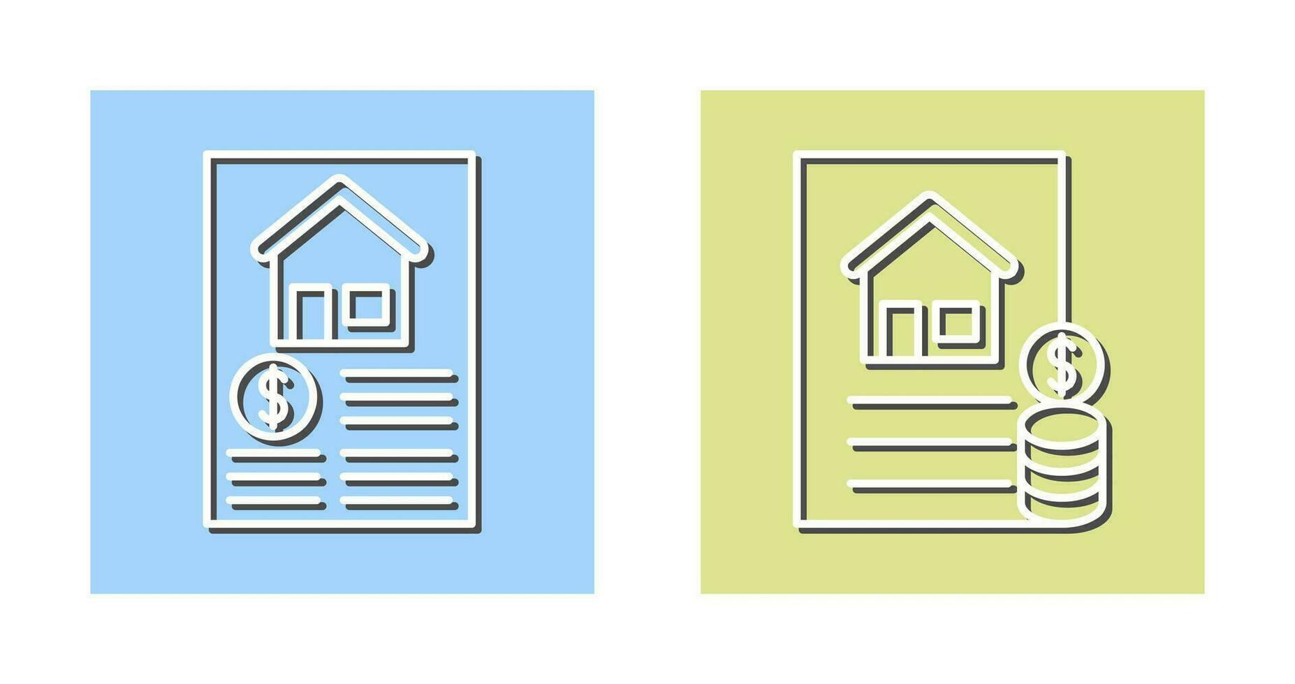 Document and Financial Icon vector