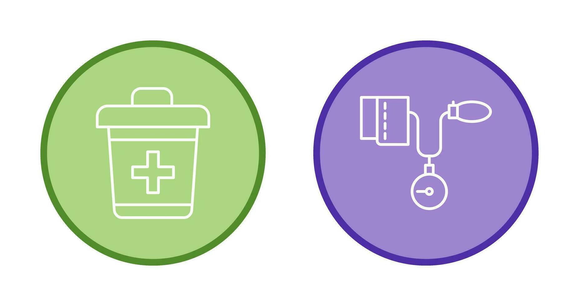 Dustbin and Blood Icon vector