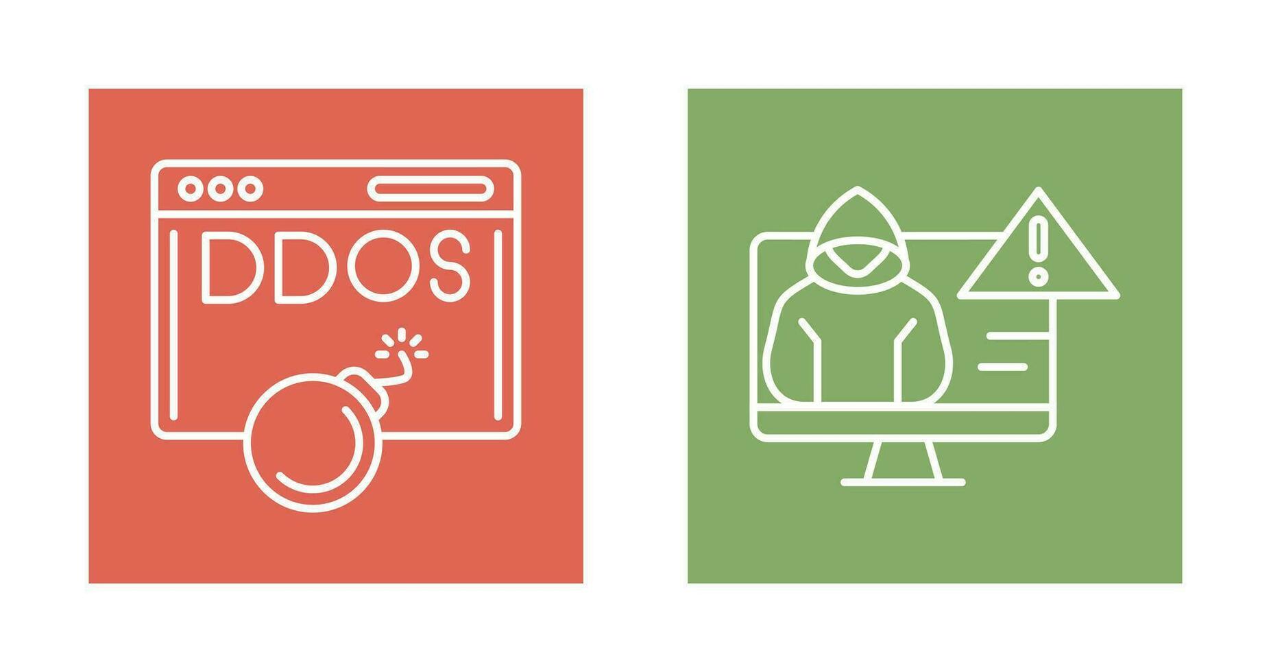 Dados Attack and Threat Icon vector