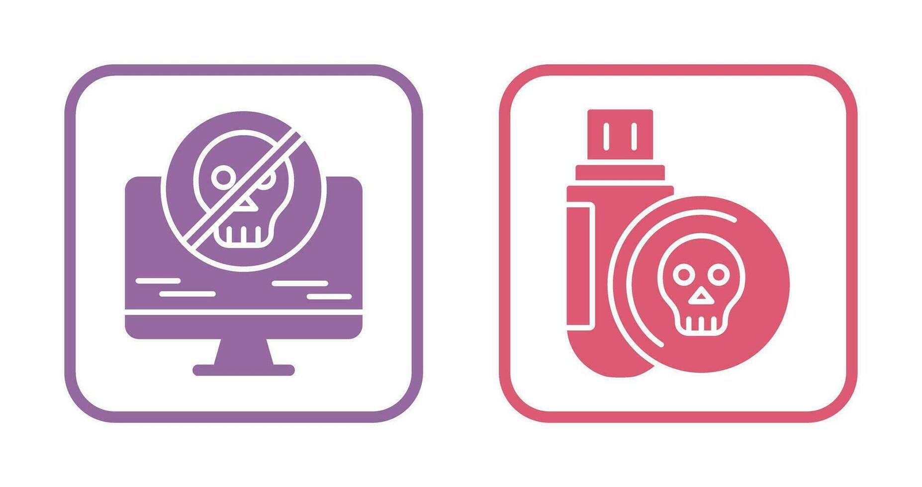Antivirus and Infected Icon vector