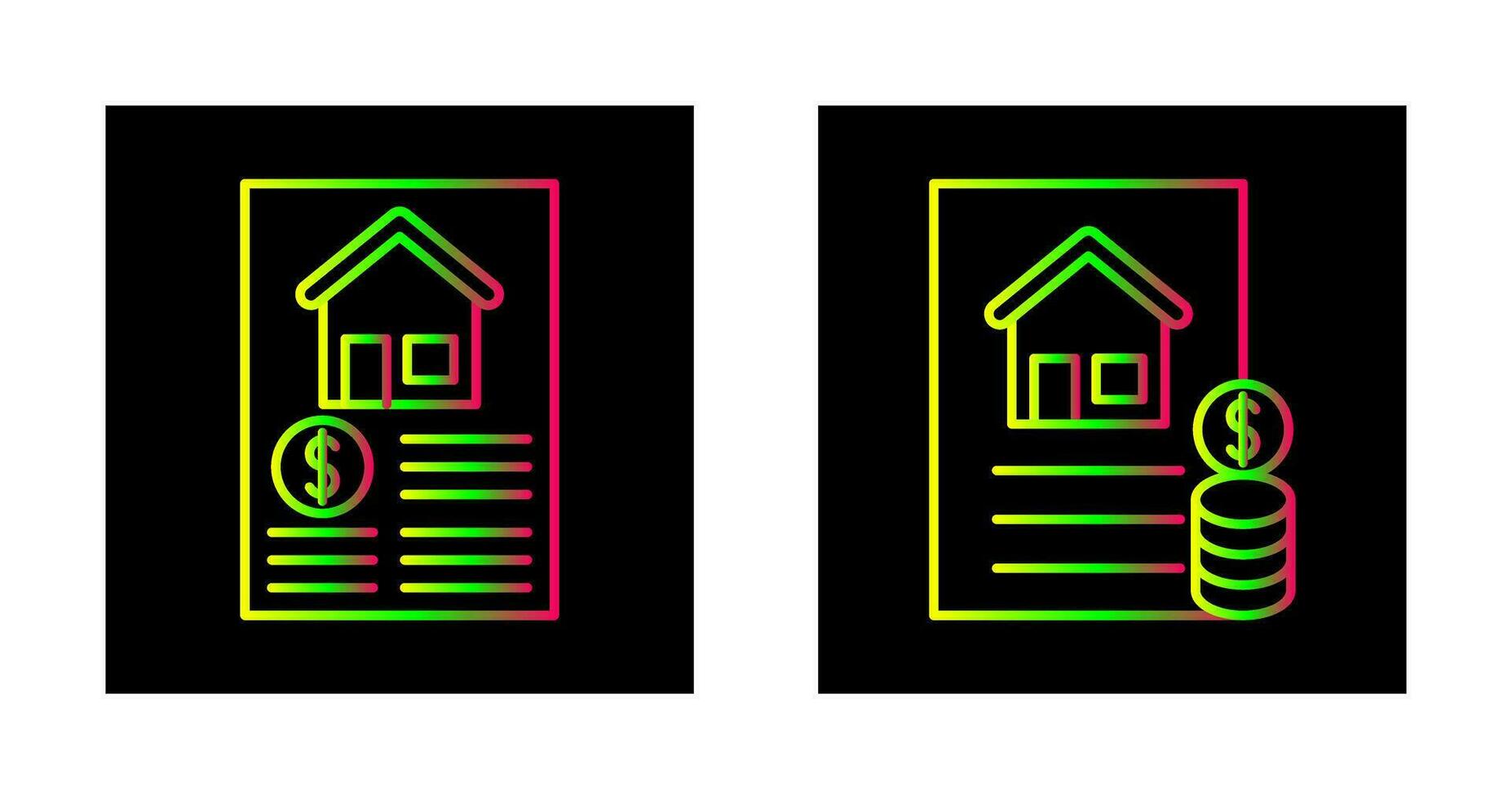 Document and Financial Icon vector