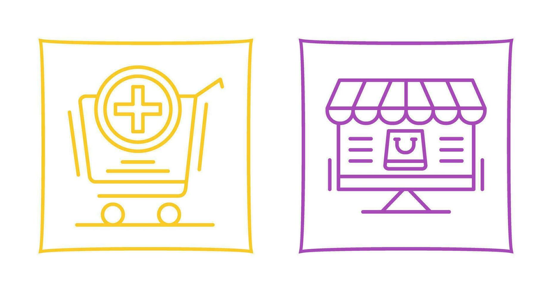 Add to Cart and Online Shopping Icon vector