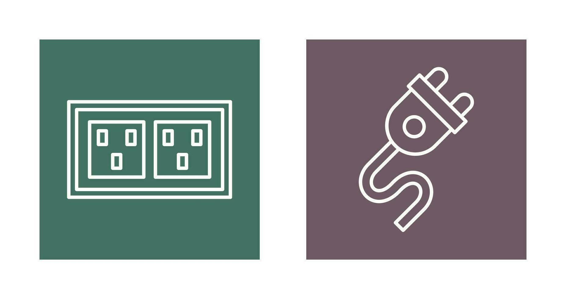 Socket and Plug Icon vector