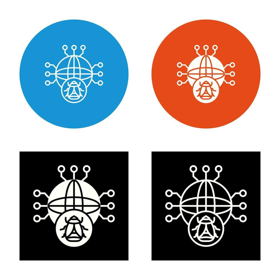 Global Malware Vector Icon