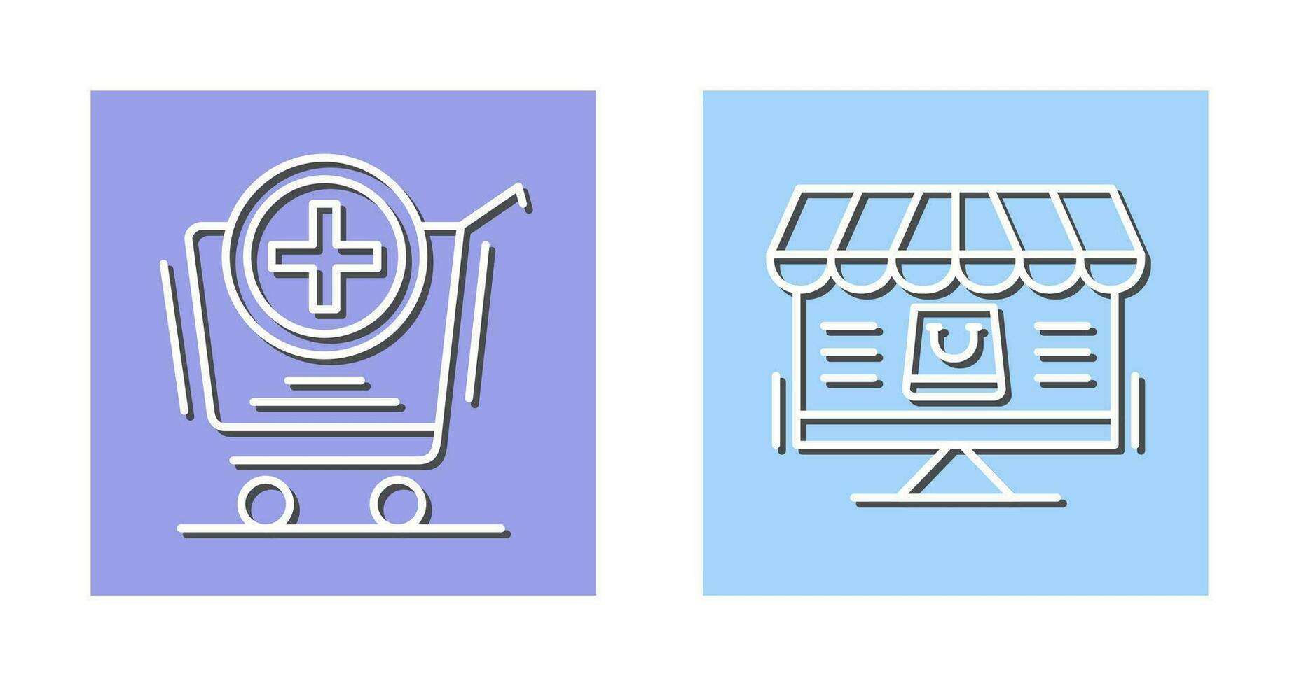 Add to Cart and Online Shopping Icon vector