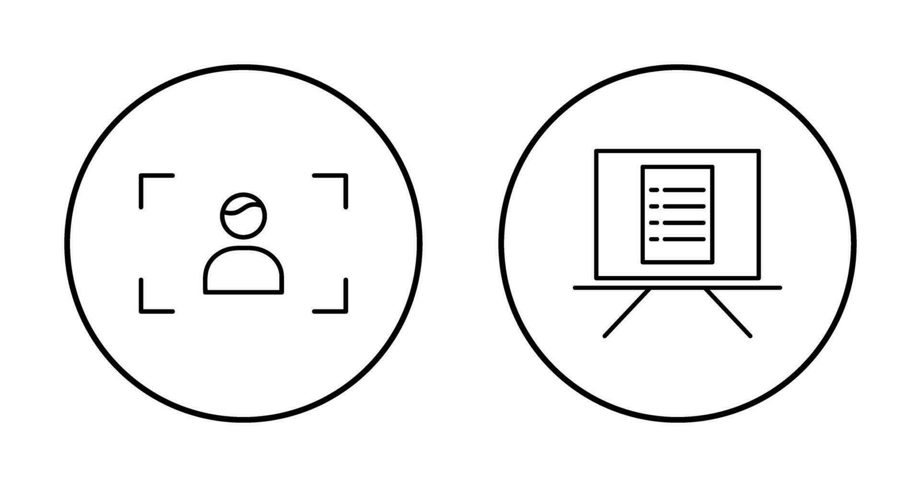 focus and notice board Icon vector