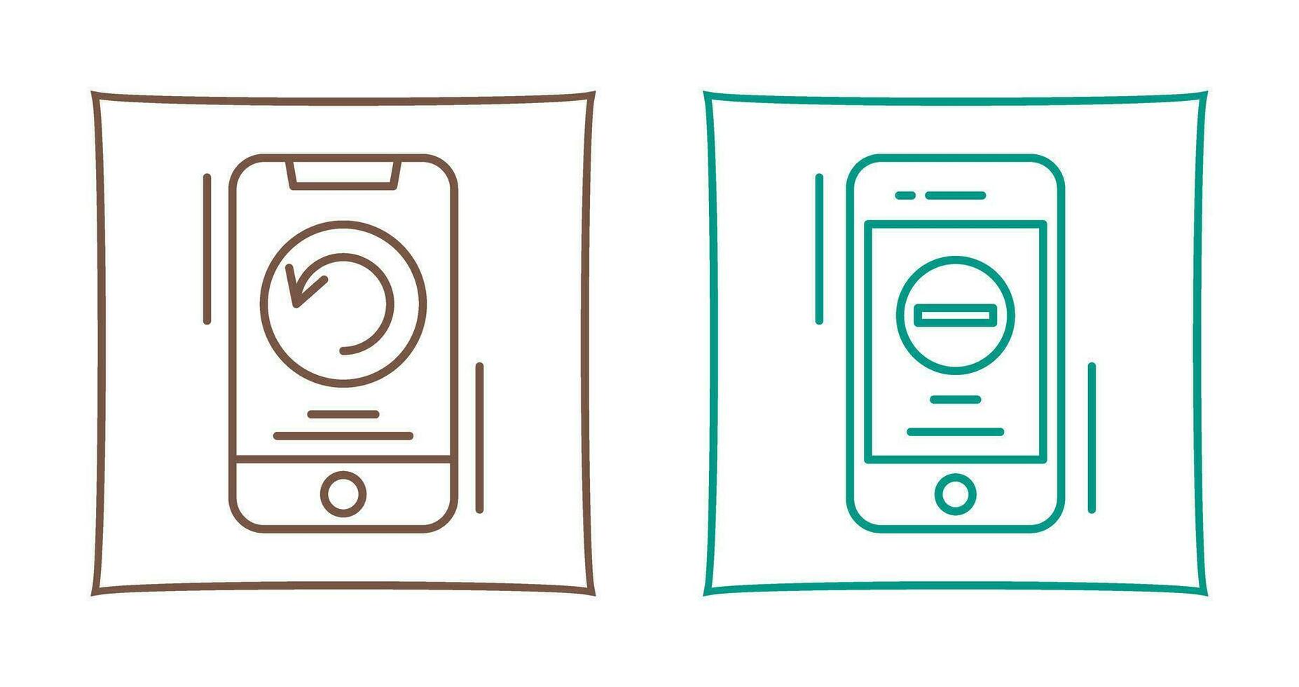 Restart and Remove Icon vector