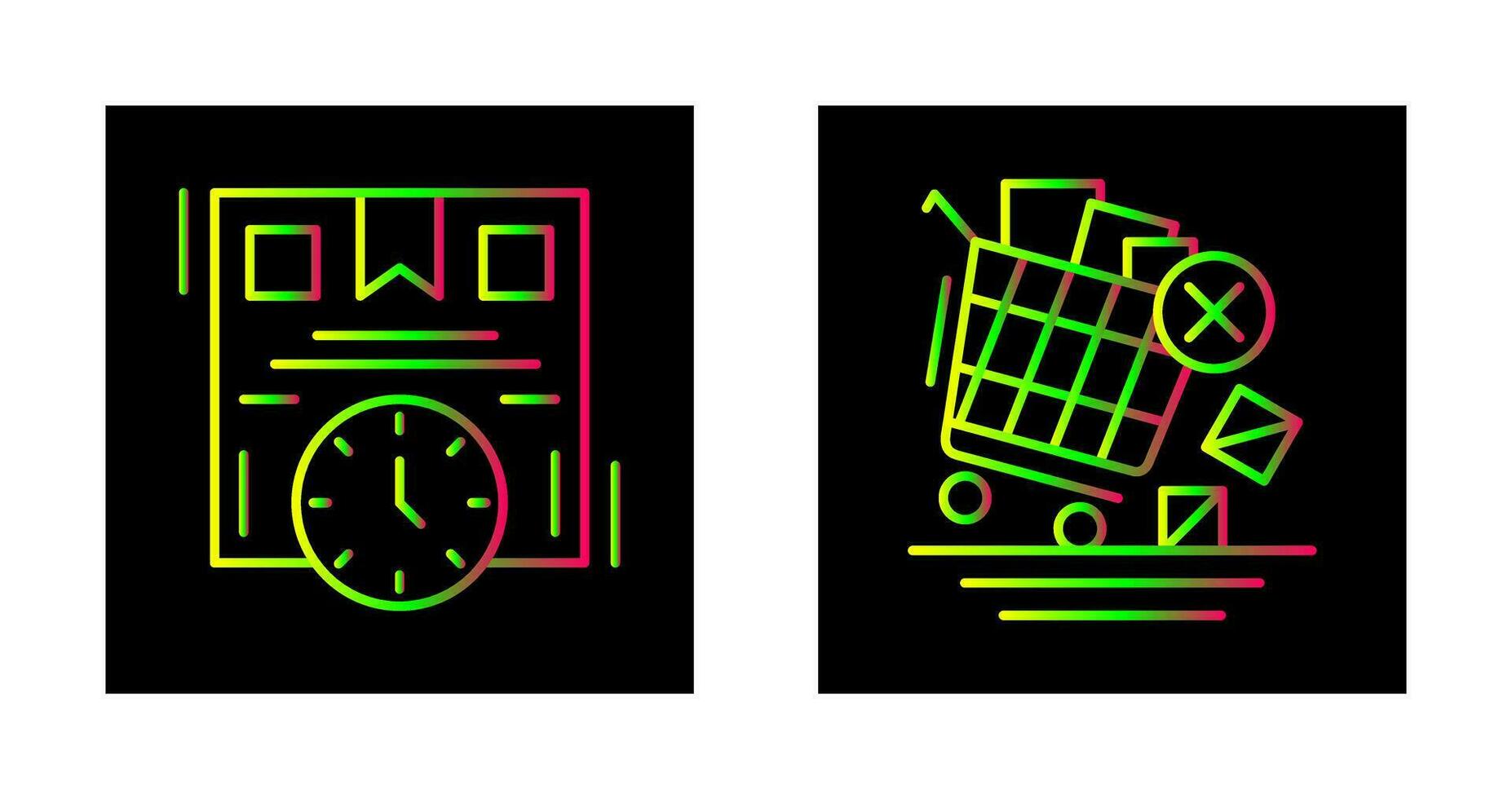 Time is Money and Offer End Icon vector