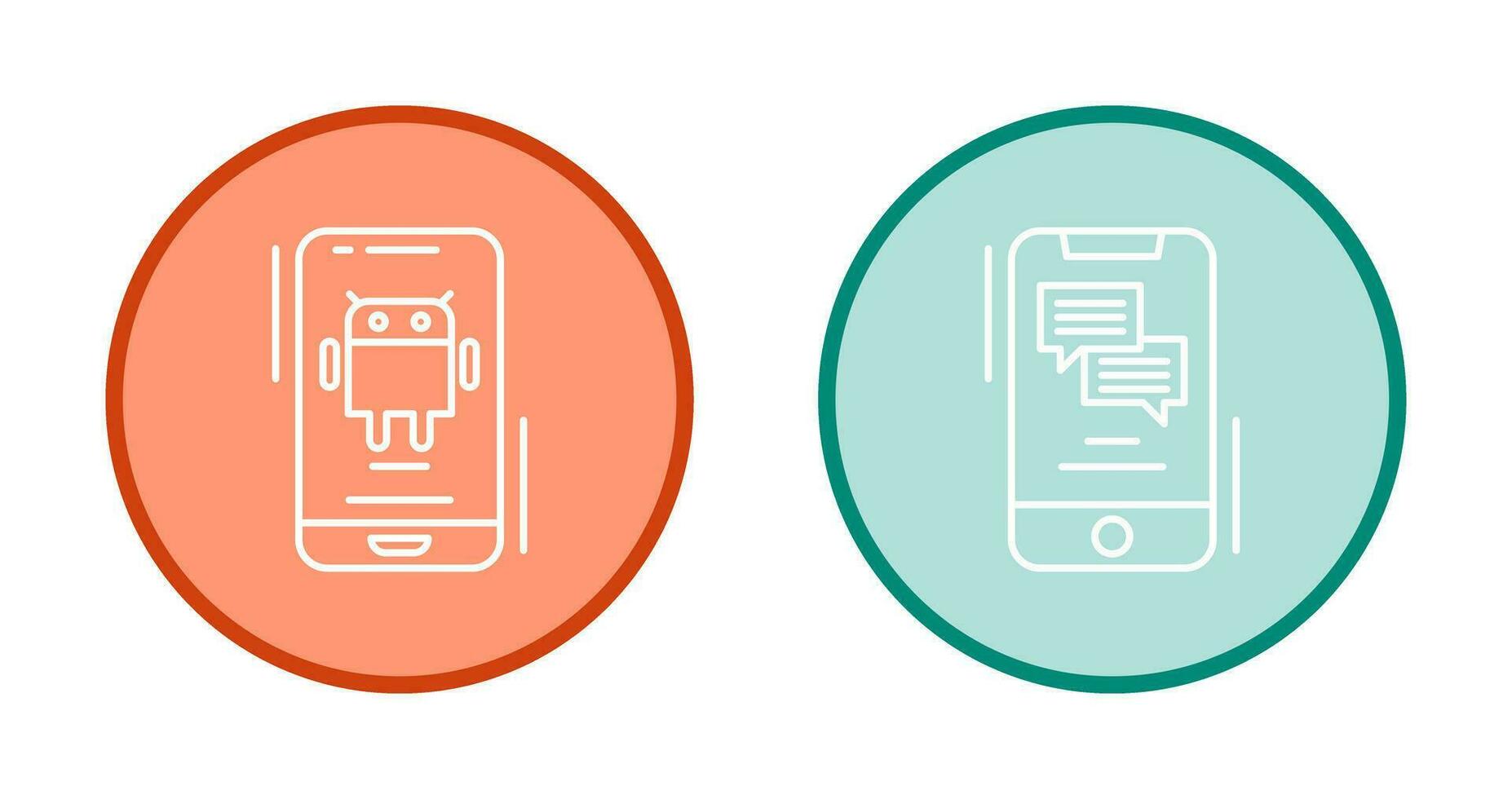 Android and Text Icon vector