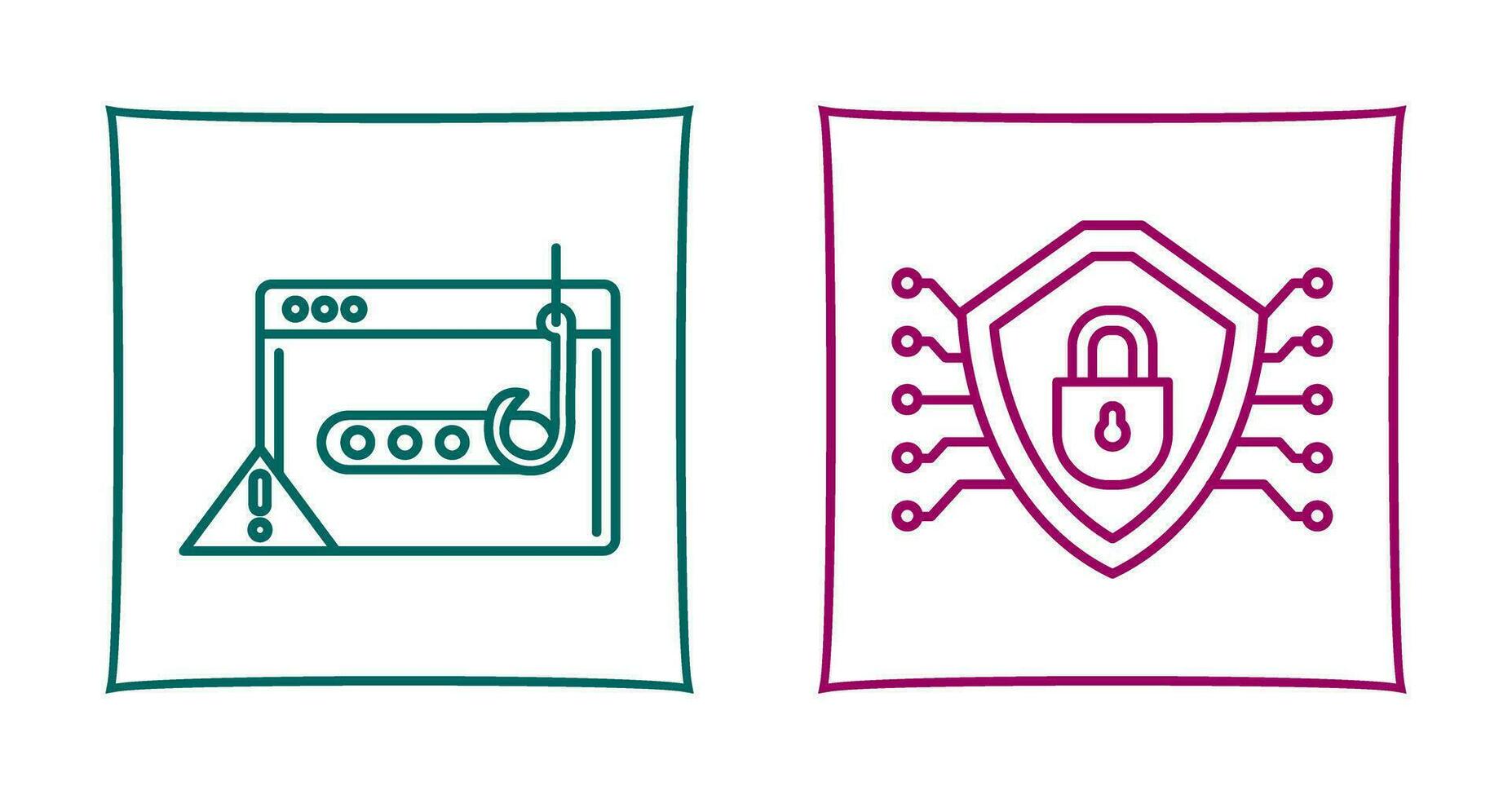 Phishing Password and Security Icon vector