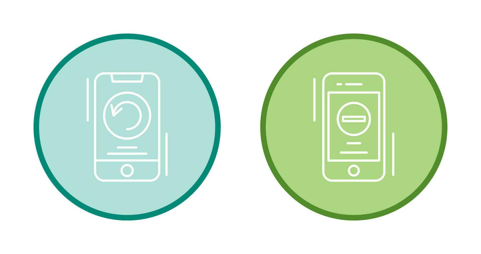 Restart and Remove Icon vector
