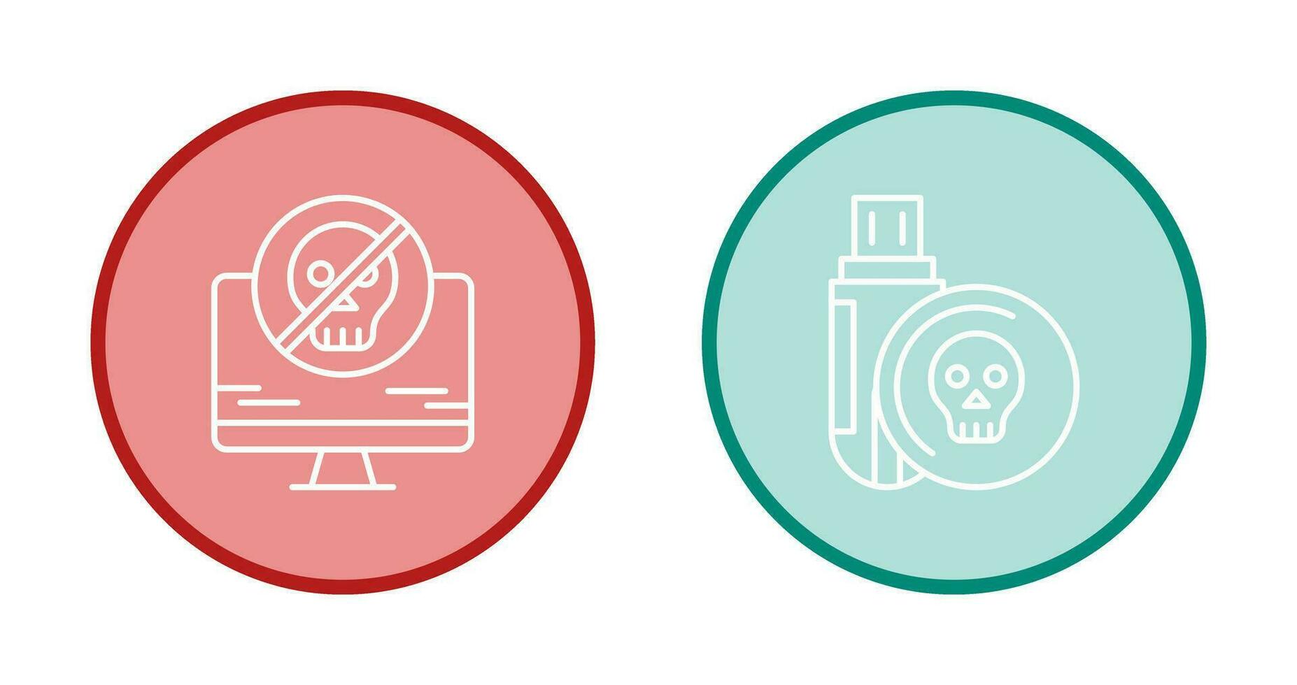 Antivirus and Infected Icon vector