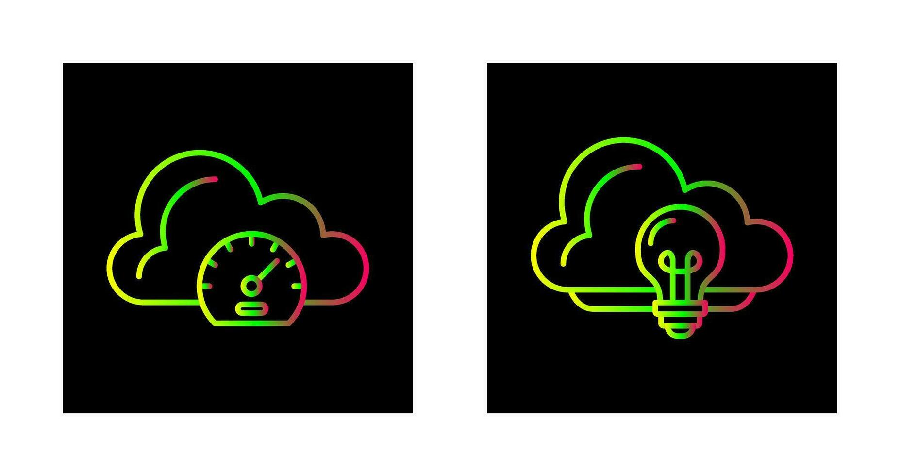 Speed Test and Idea Icon vector