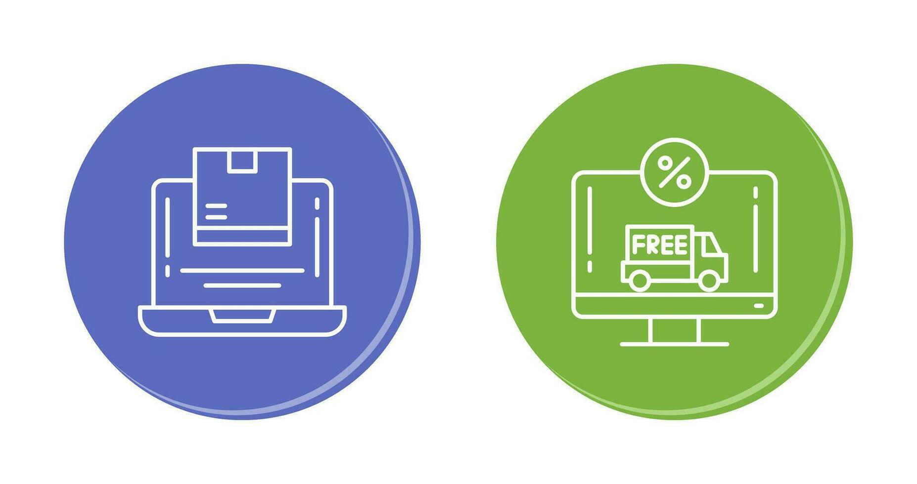 Delivery and Discount Icon vector