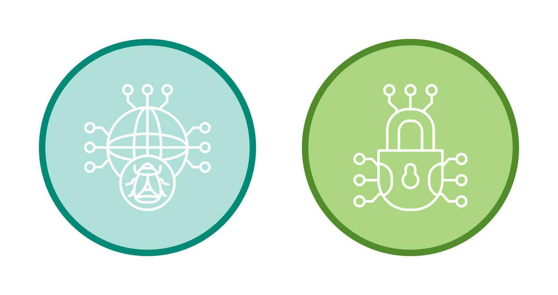 Global Malware and Cyber defence Icon vector