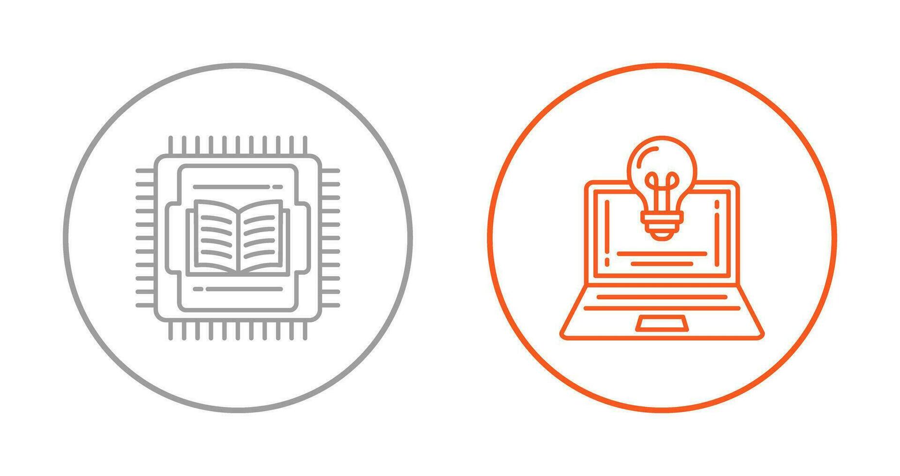 Cpu and Lamp Icon vector