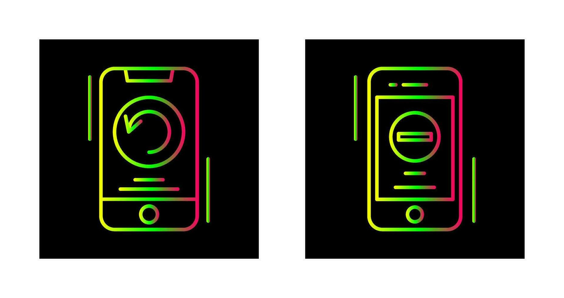 Restart and Remove Icon vector