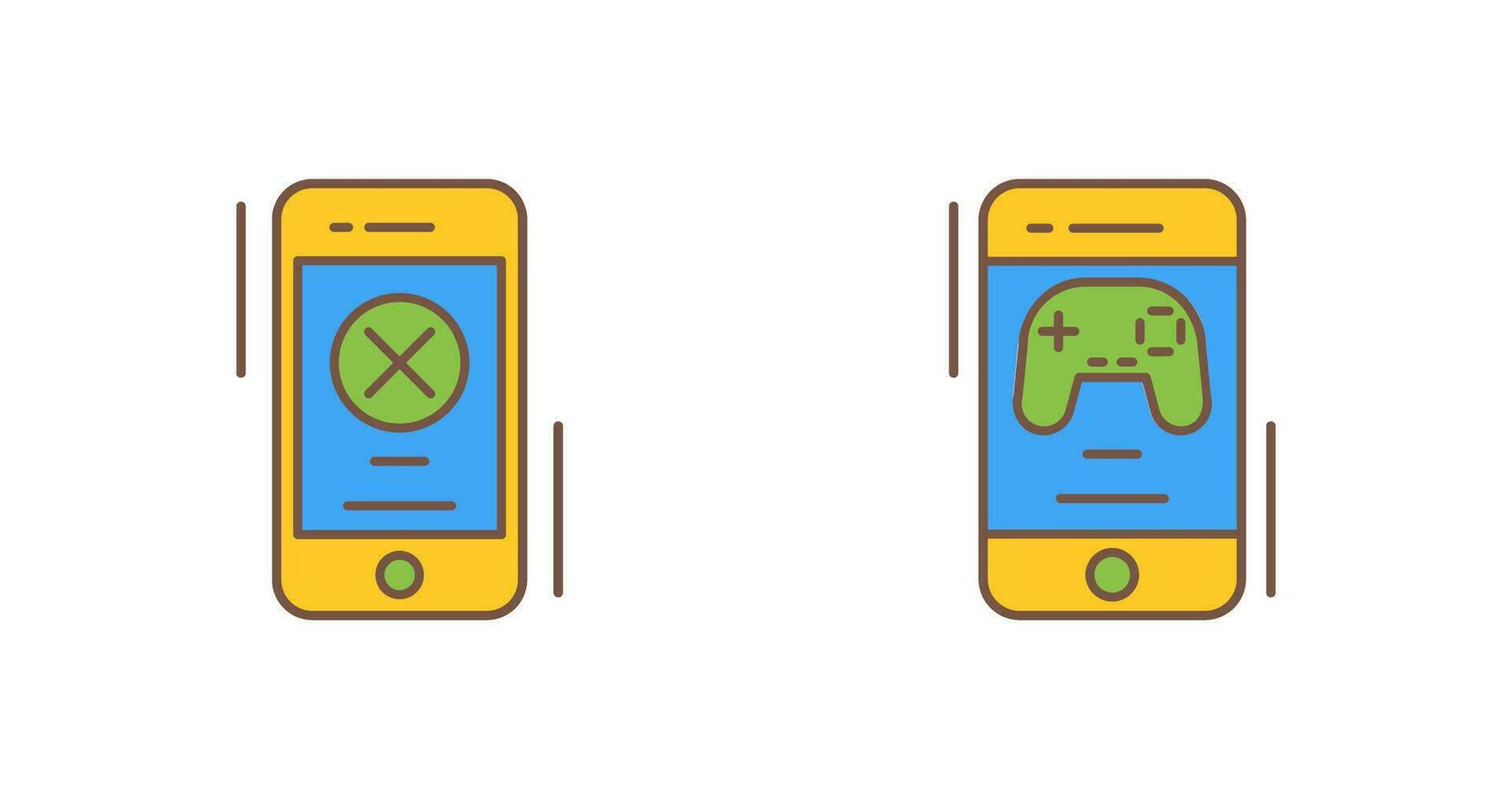 Block and Game Icon vector