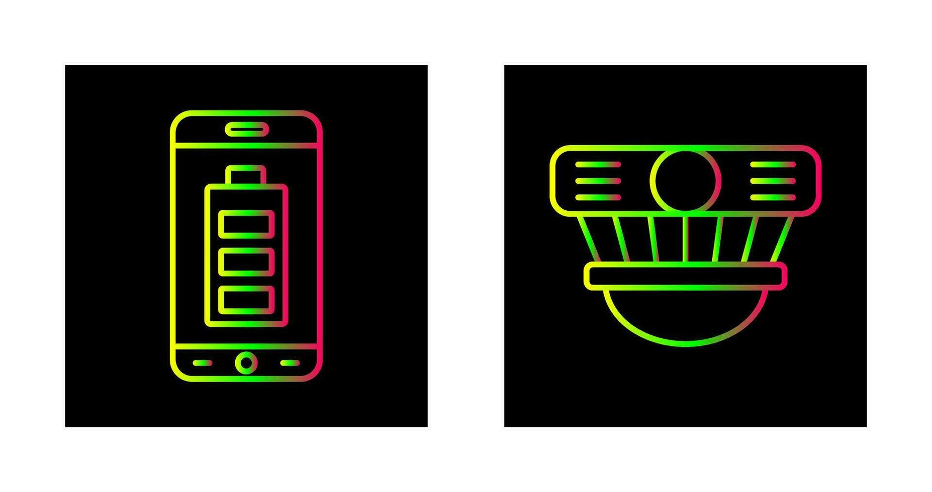 Mobile Battery and Detector Icon vector