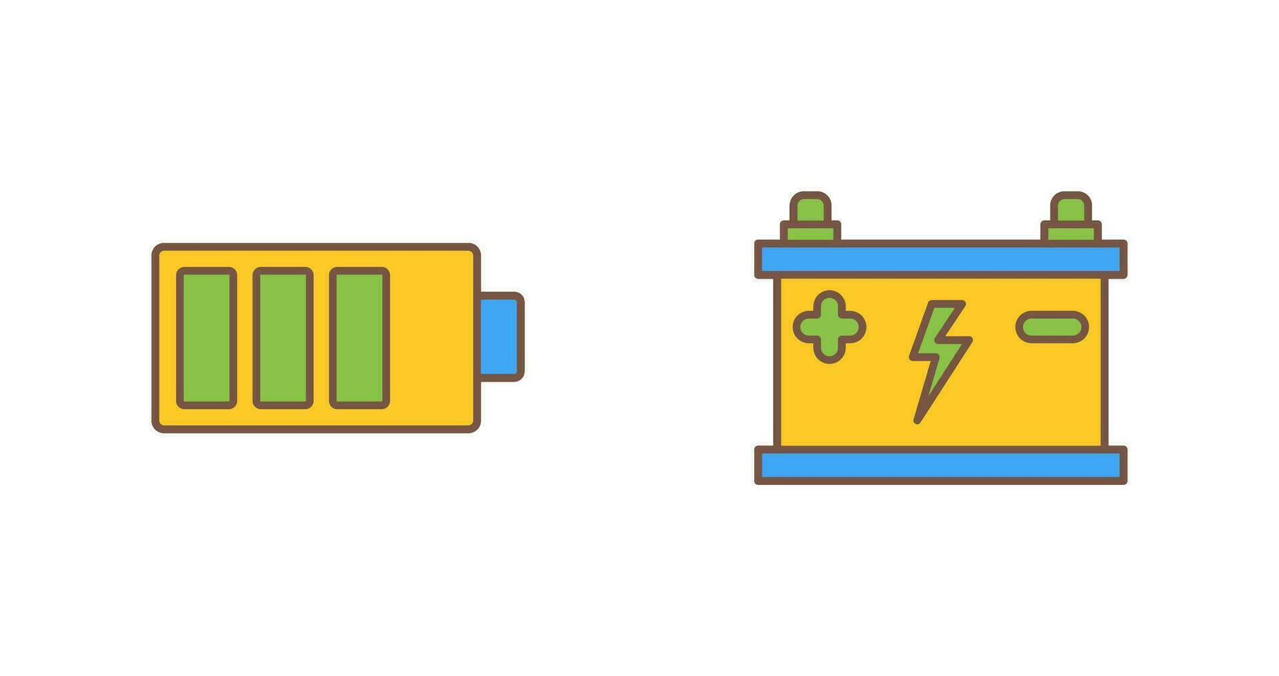 Charging and Accumulator Icon vector