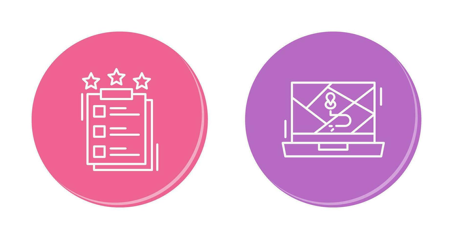 Project Features and Google Map Icon vector