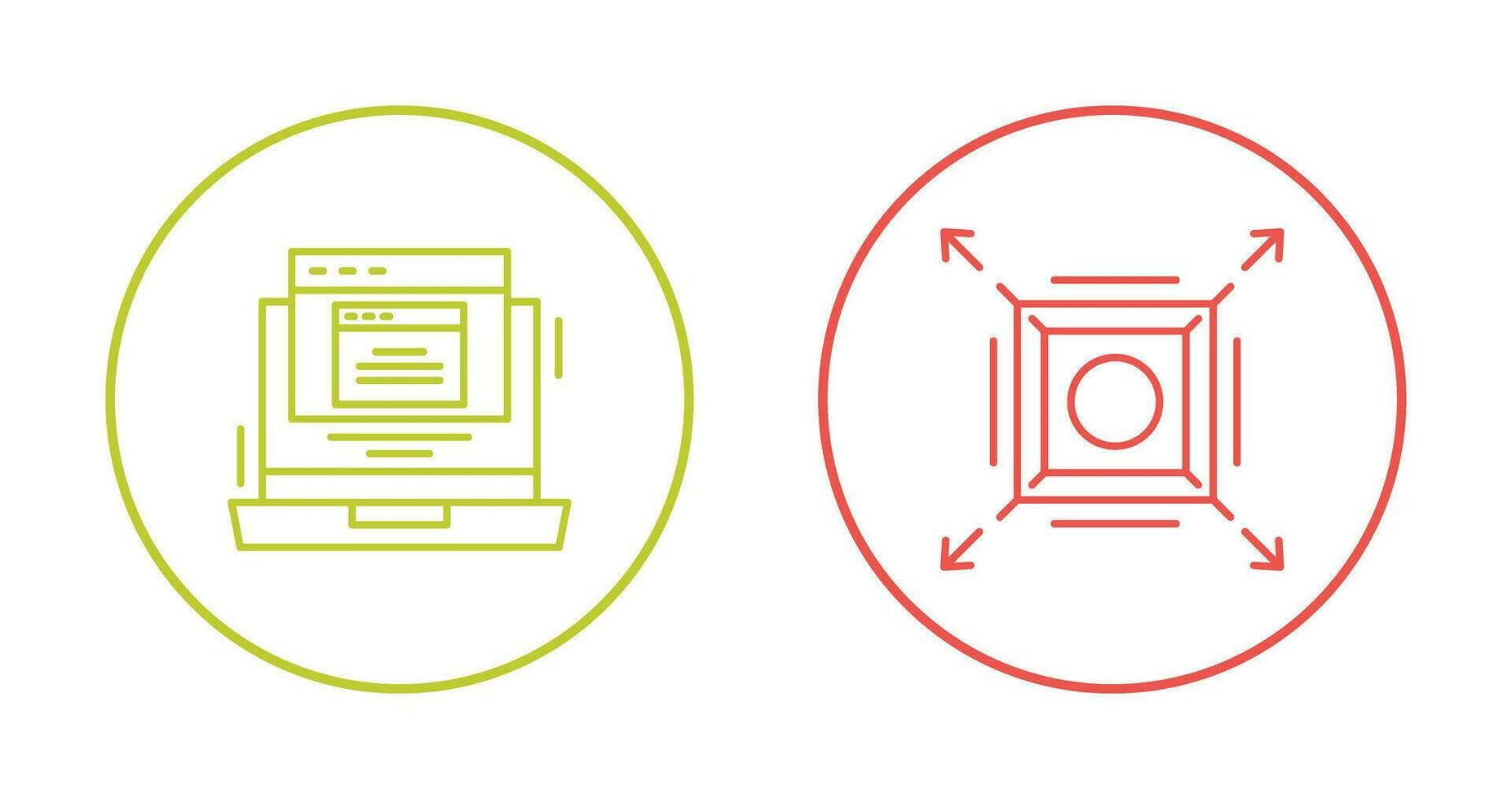 Pop Up and Maximize Icon vector