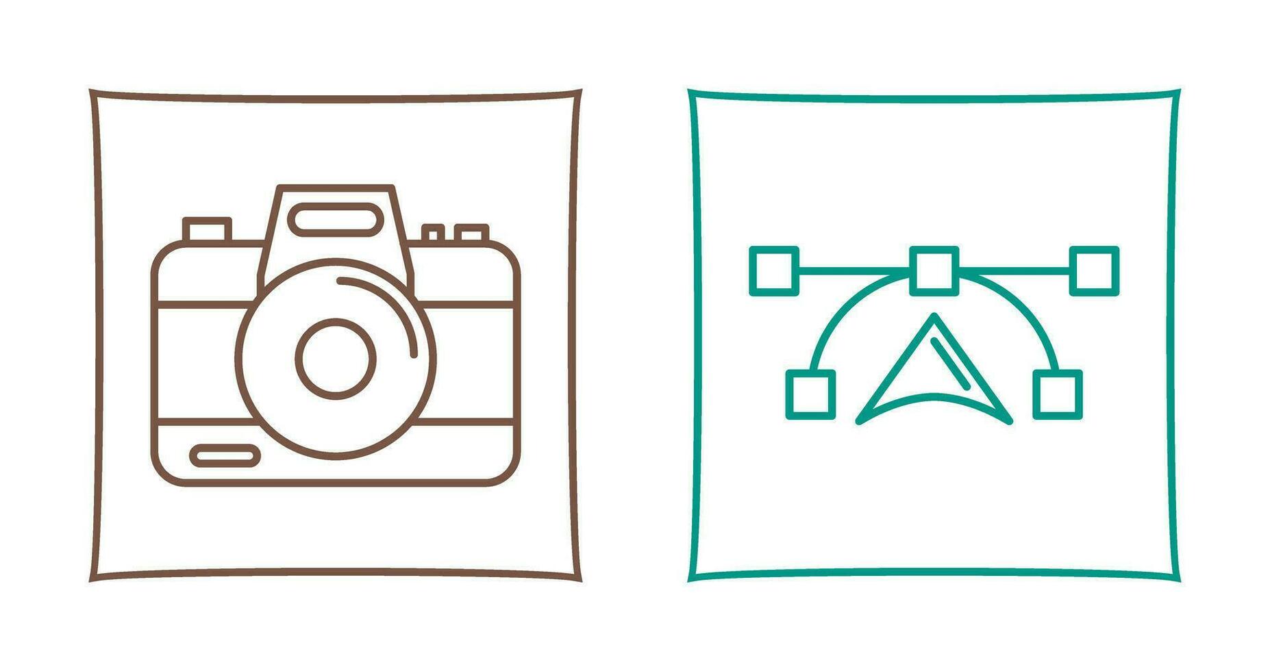 Camera and Vectors Icon