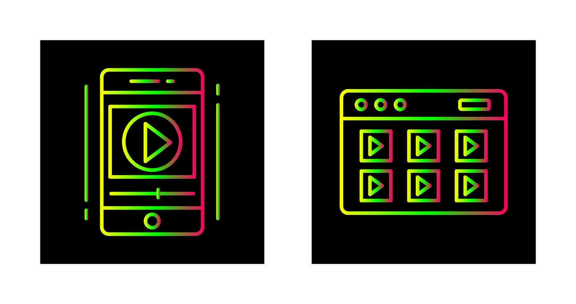 teléfono inteligente y en línea curso icono vector