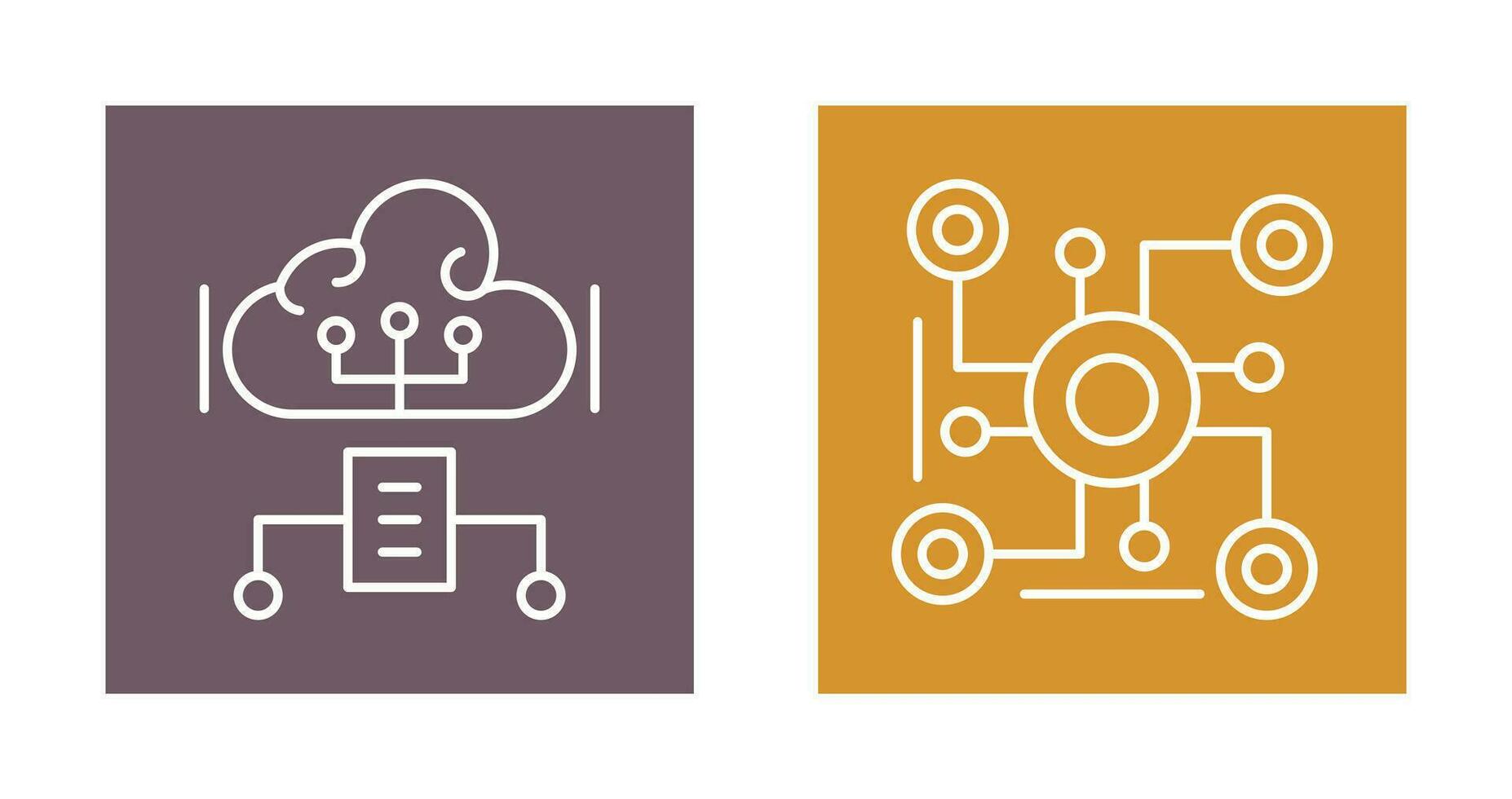 Cloud Computing and Connection Icon vector