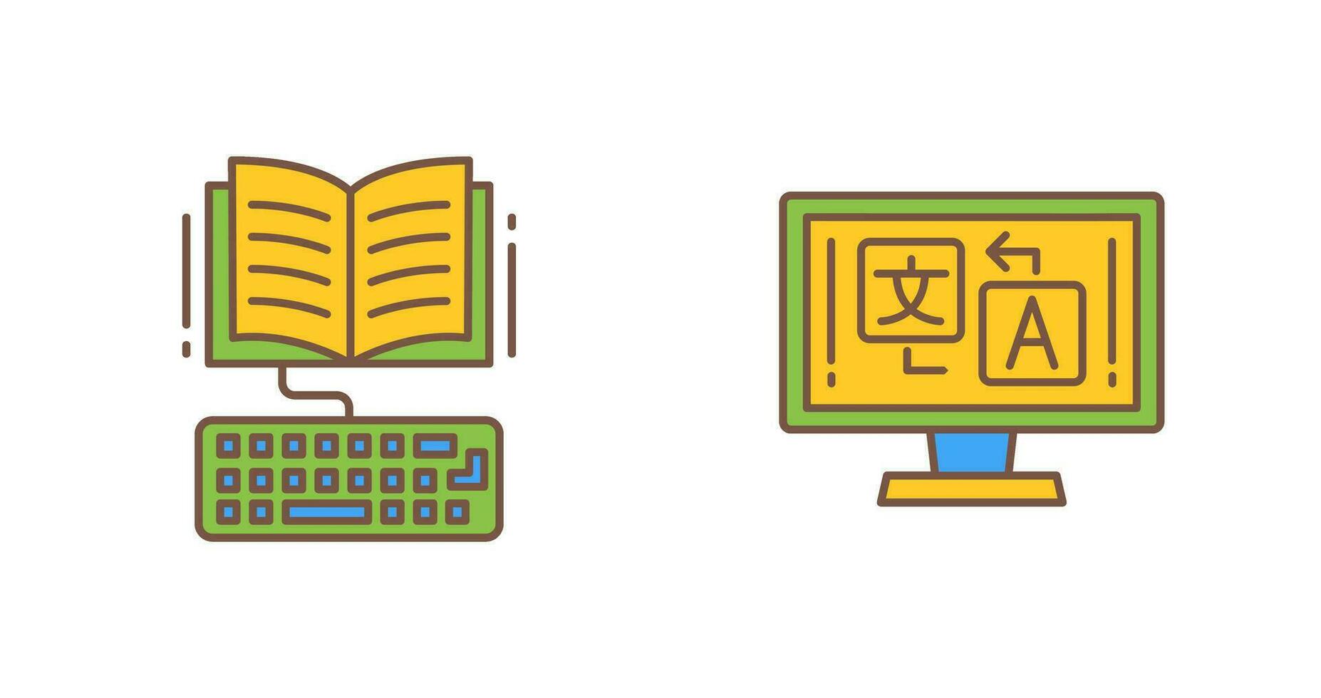 Study and Language Icon vector