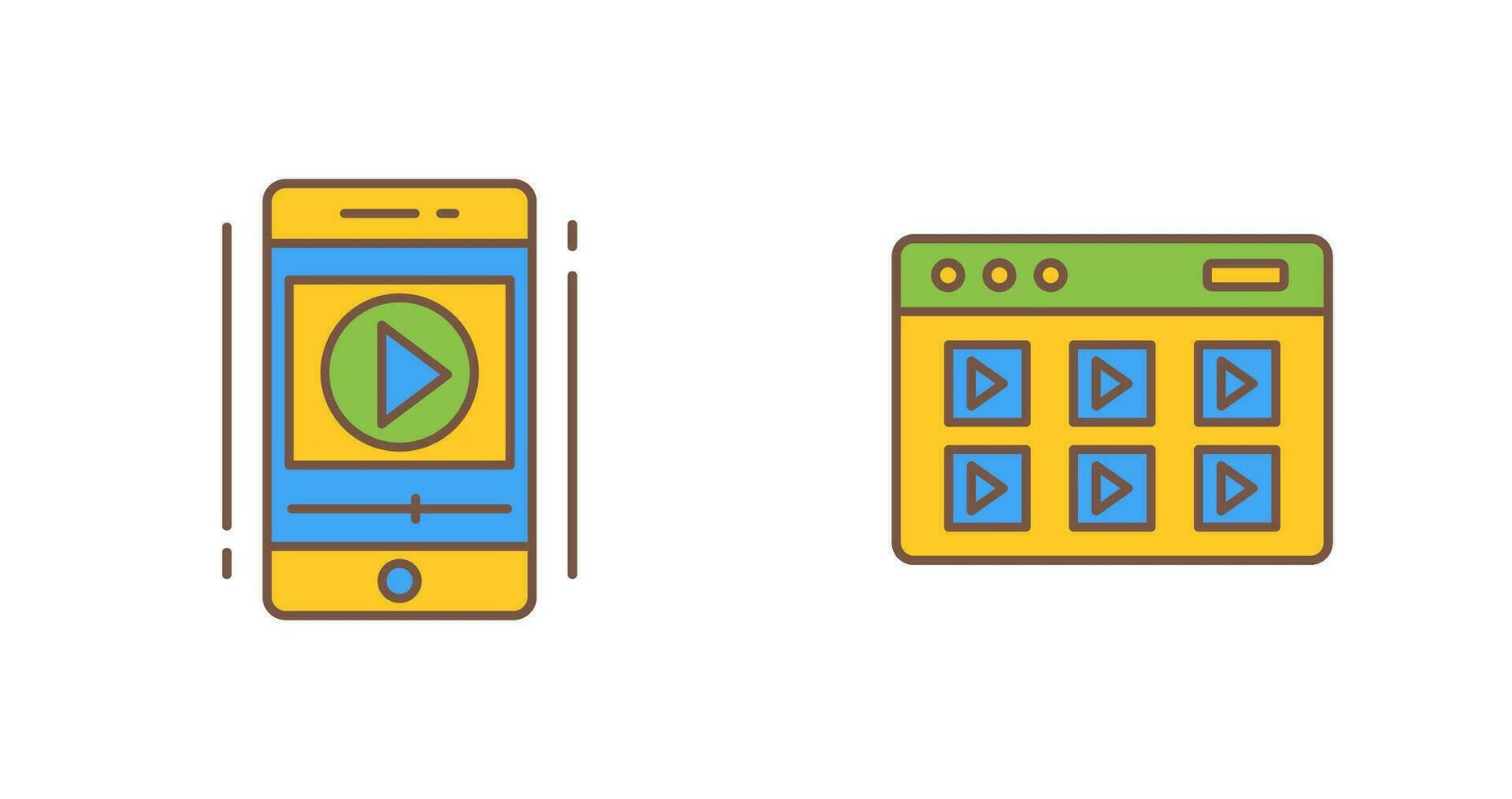 Smartphone and Online Course Icon vector