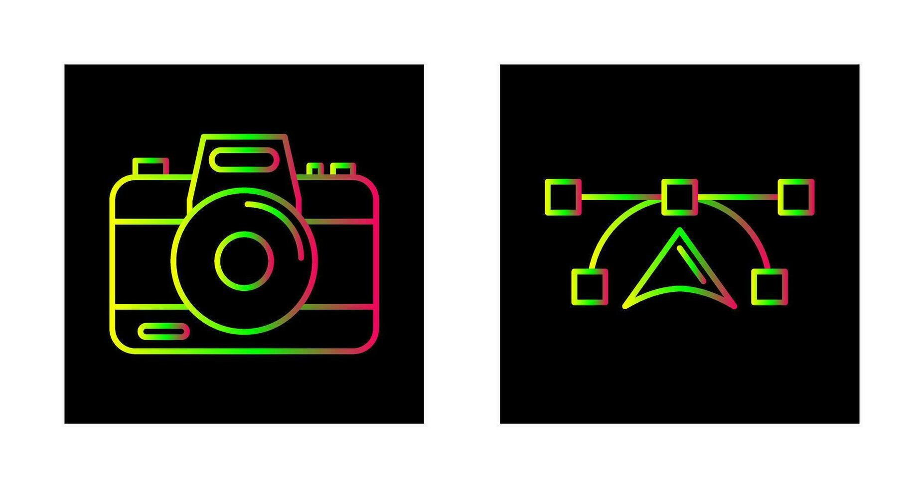 Camera and Vectors Icon