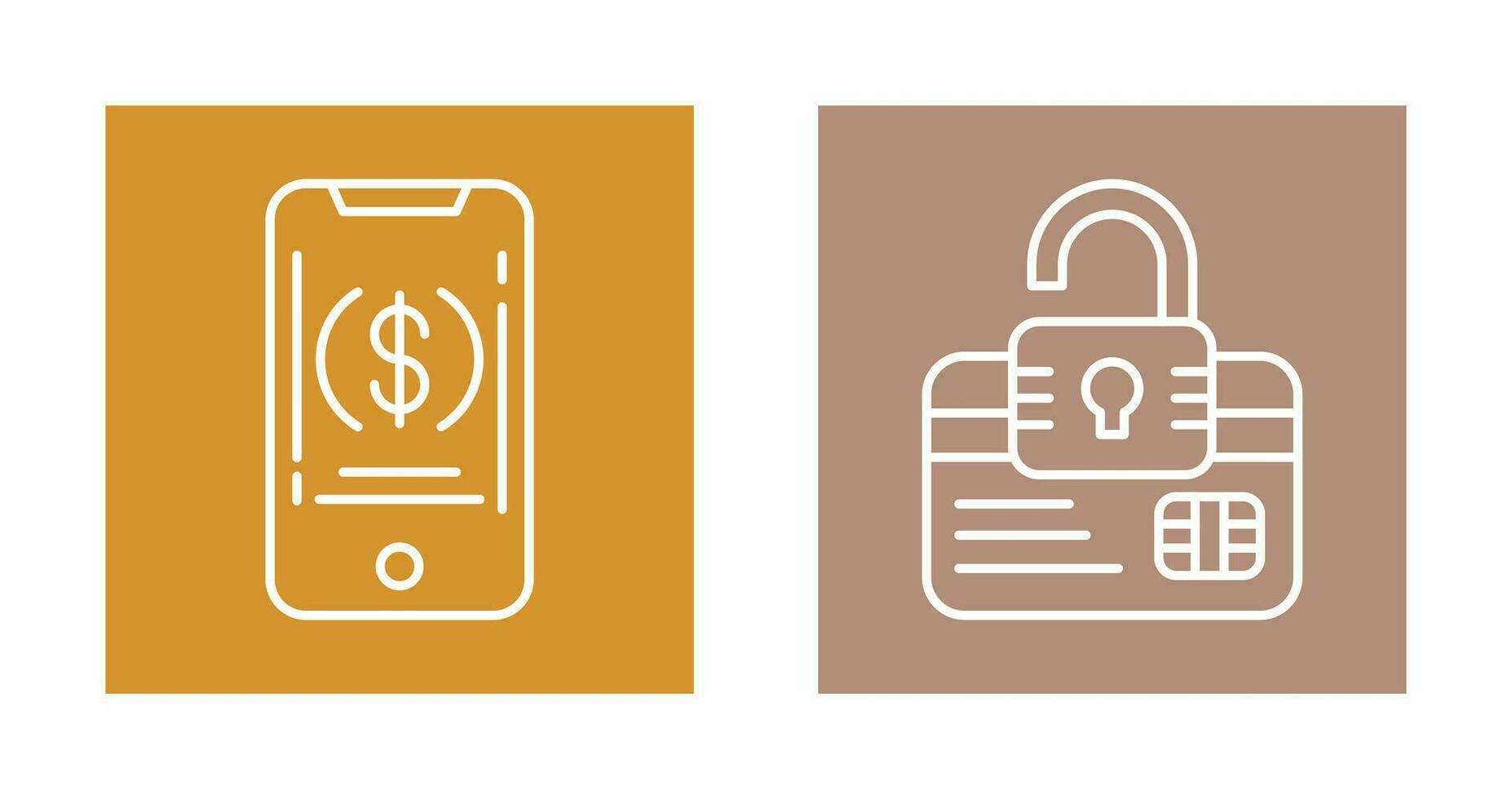 Smartphone and Credit Card Icon vector