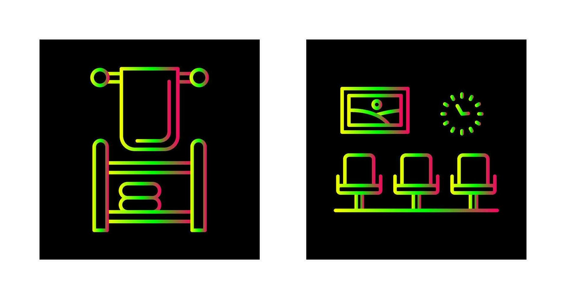 Towel and Seats Icon vector