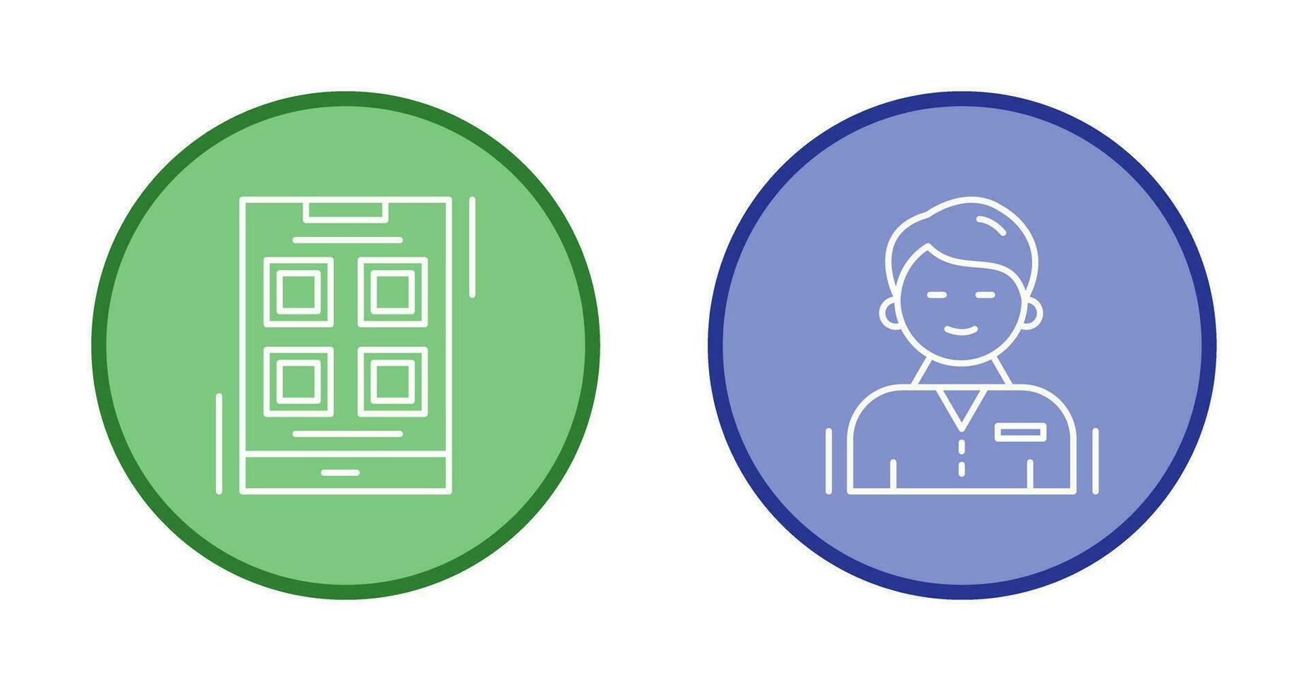 Apps and User person Icon vector