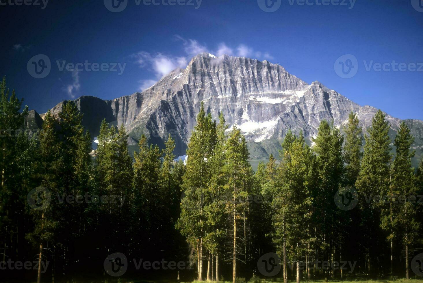Jagged mountain peak photo