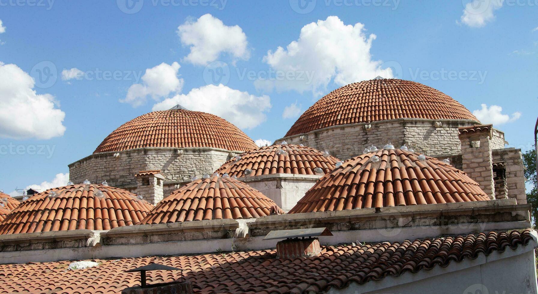 Domed rooftop of hamam photo