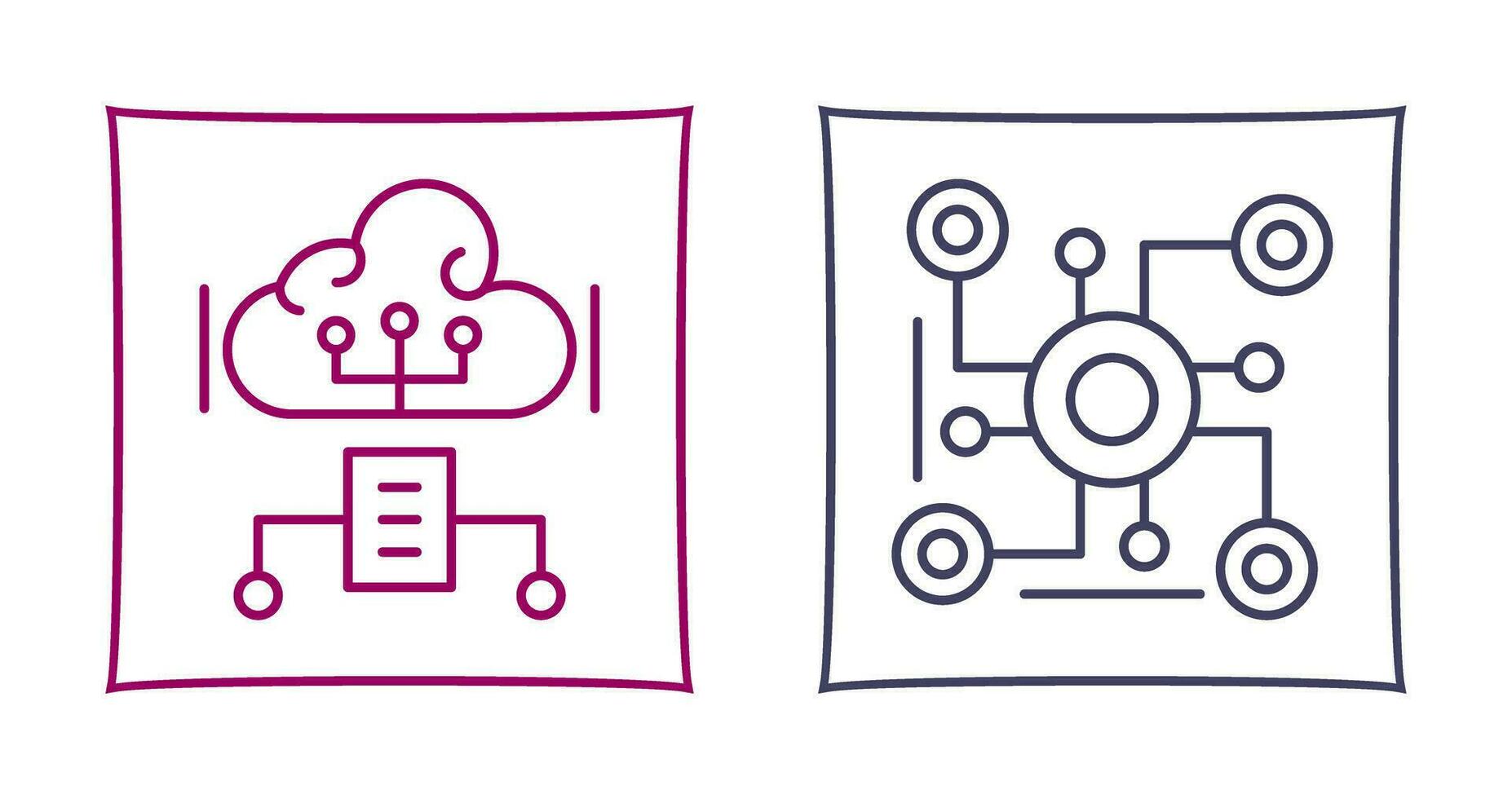 Cloud Computing and Connection Icon vector