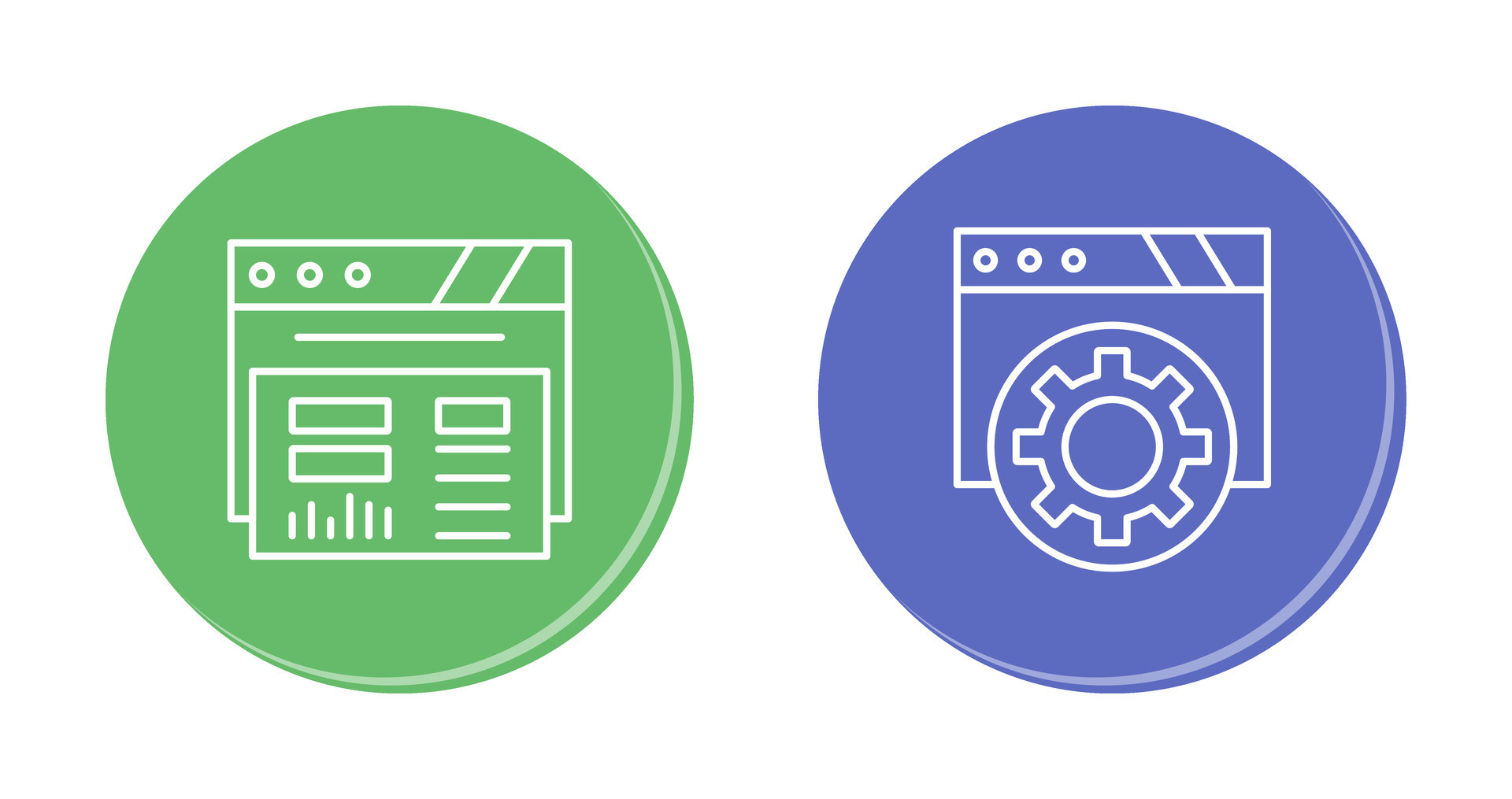 Dashboard and Browser Icon 33017863 Vector Art at Vecteezy
