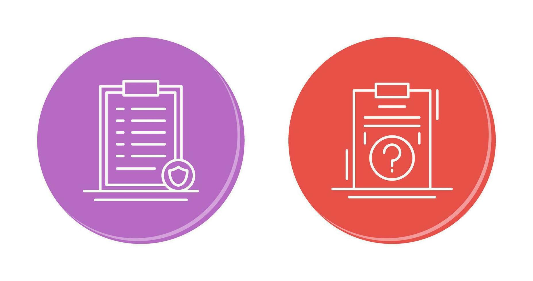 List Protection and Question Icon vector