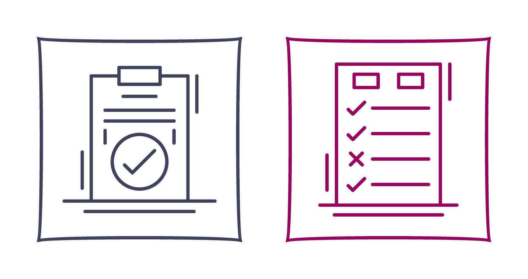 Today to Done Check List and Checkmark Icon vector