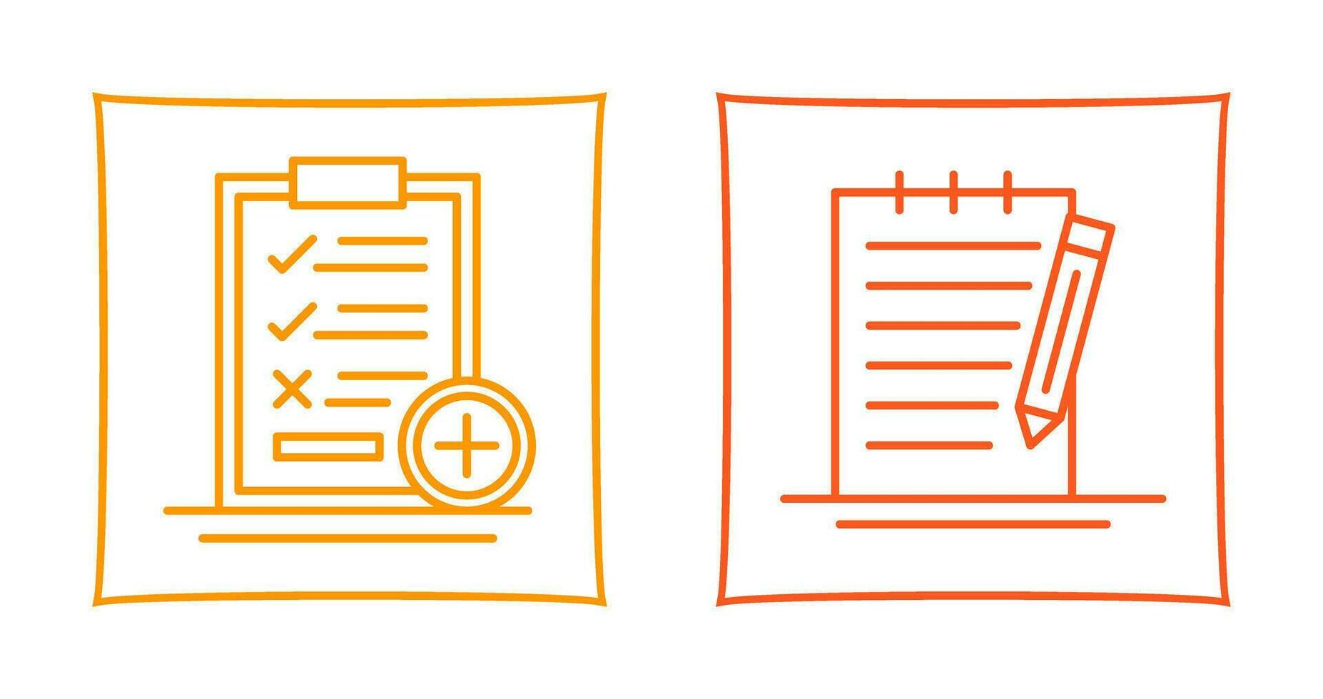 Medical Examination List and Check Up List Icon vector