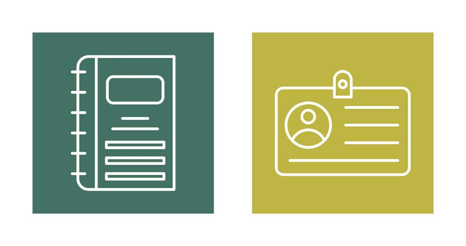 Notebook and CardSnack and Money Icon vector