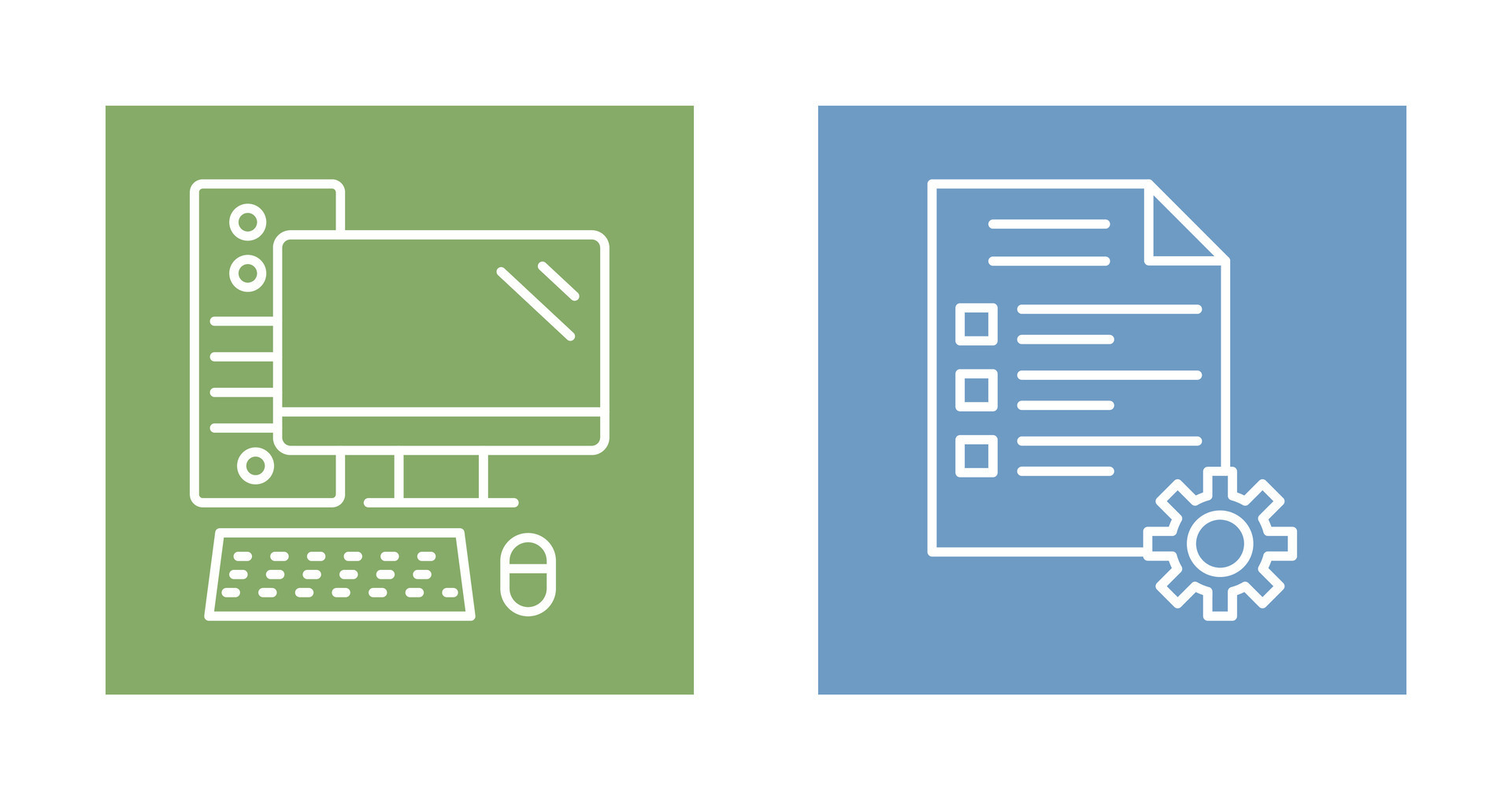 Computer and Test Icon 33018139 Vector Art at Vecteezy