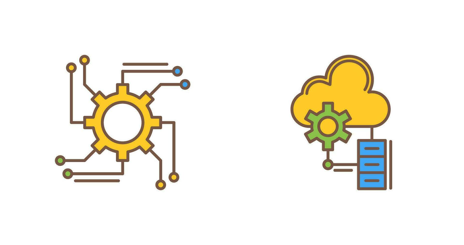 Automation and Big Data Icon vector