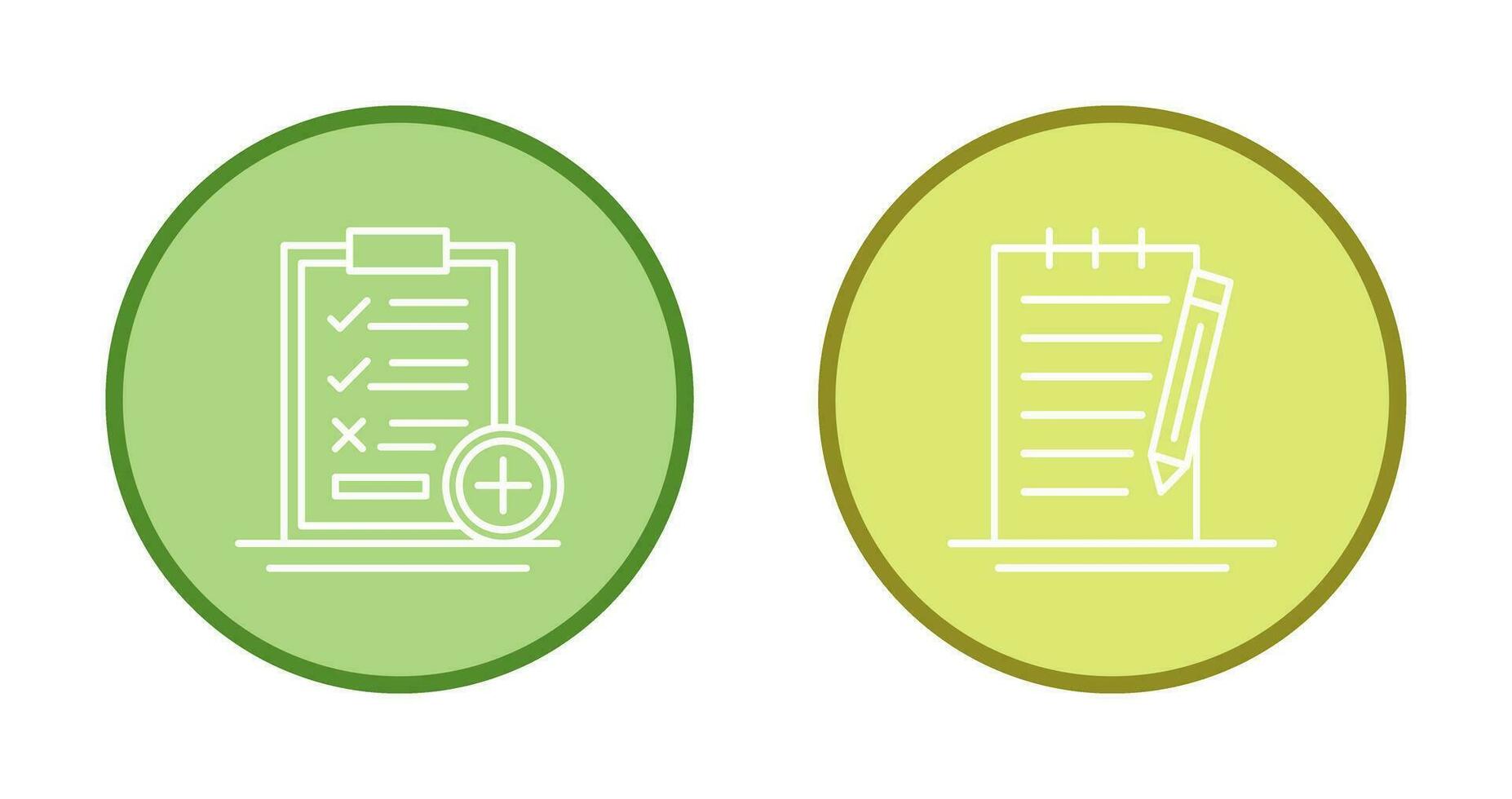 Medical Examination List and Check Up List Icon vector