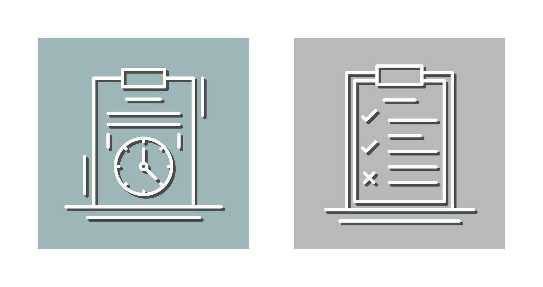 Time Management and Checklist Icon vector