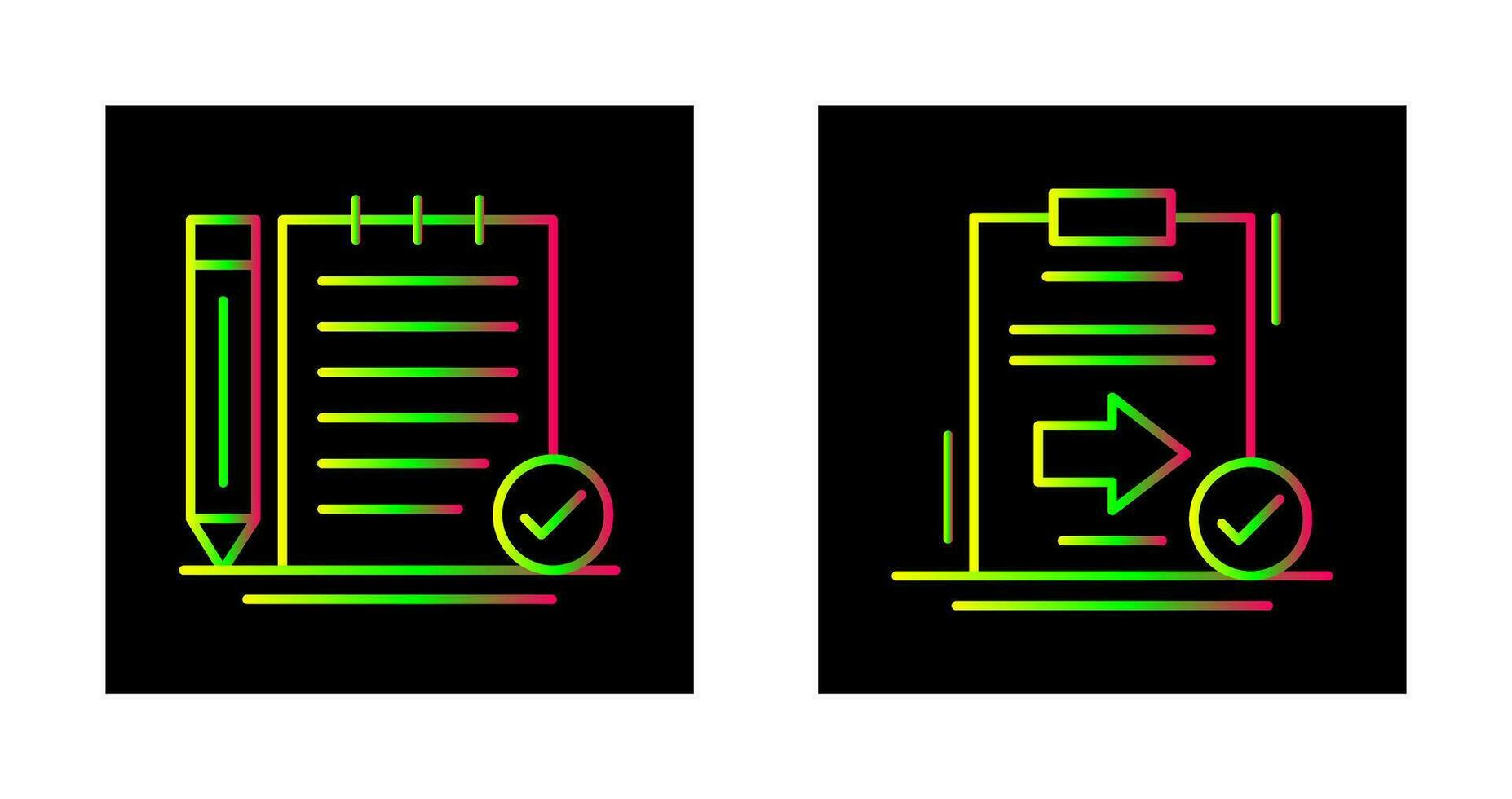Check Notes and Send Icon vector